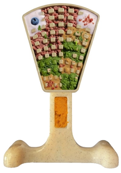 SodaPup Dog Toy Waffle Tower Dual-Purpose Nylon Chew 7 x 5 x 2