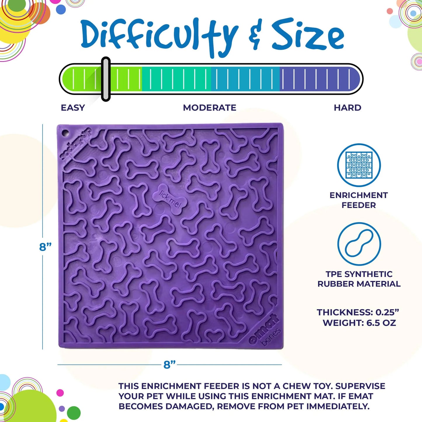 Bones Design eMat Enrichment Lick Mat - Your Pet Connection
