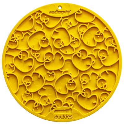 Duckies Design eMat Enrichment Lick Mat With Suction Cups