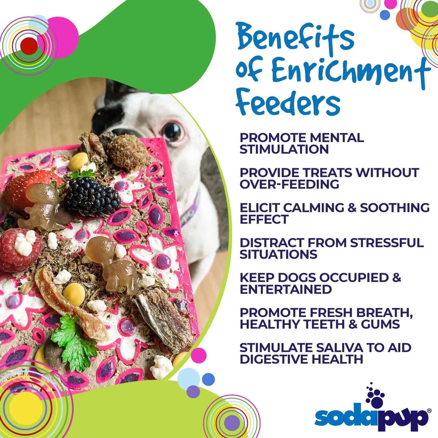 Flower Power Design eMat Enrichment Lick Mat - Your Pet Connection