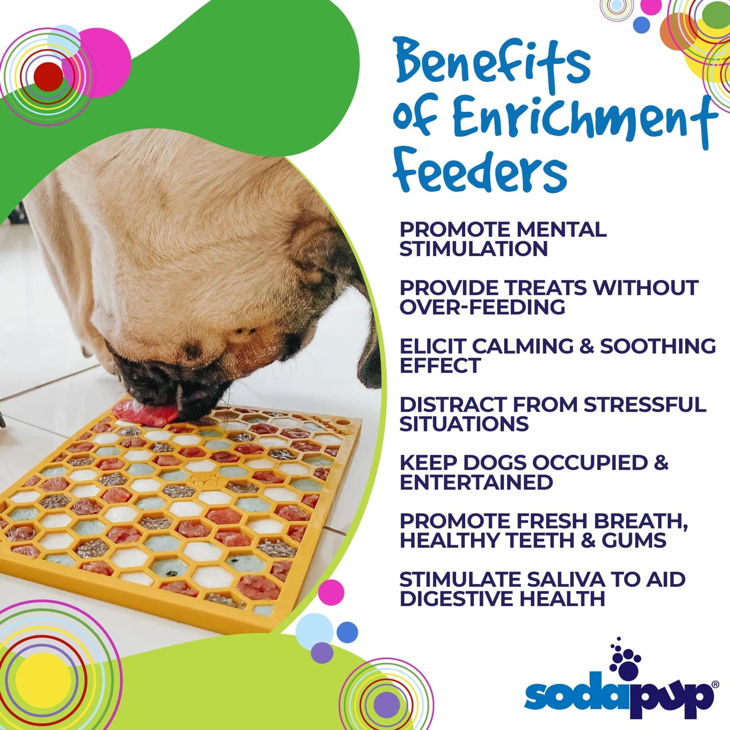 Honeycomb Design Emat Enrichment Lick Mat - Your Pet Connection