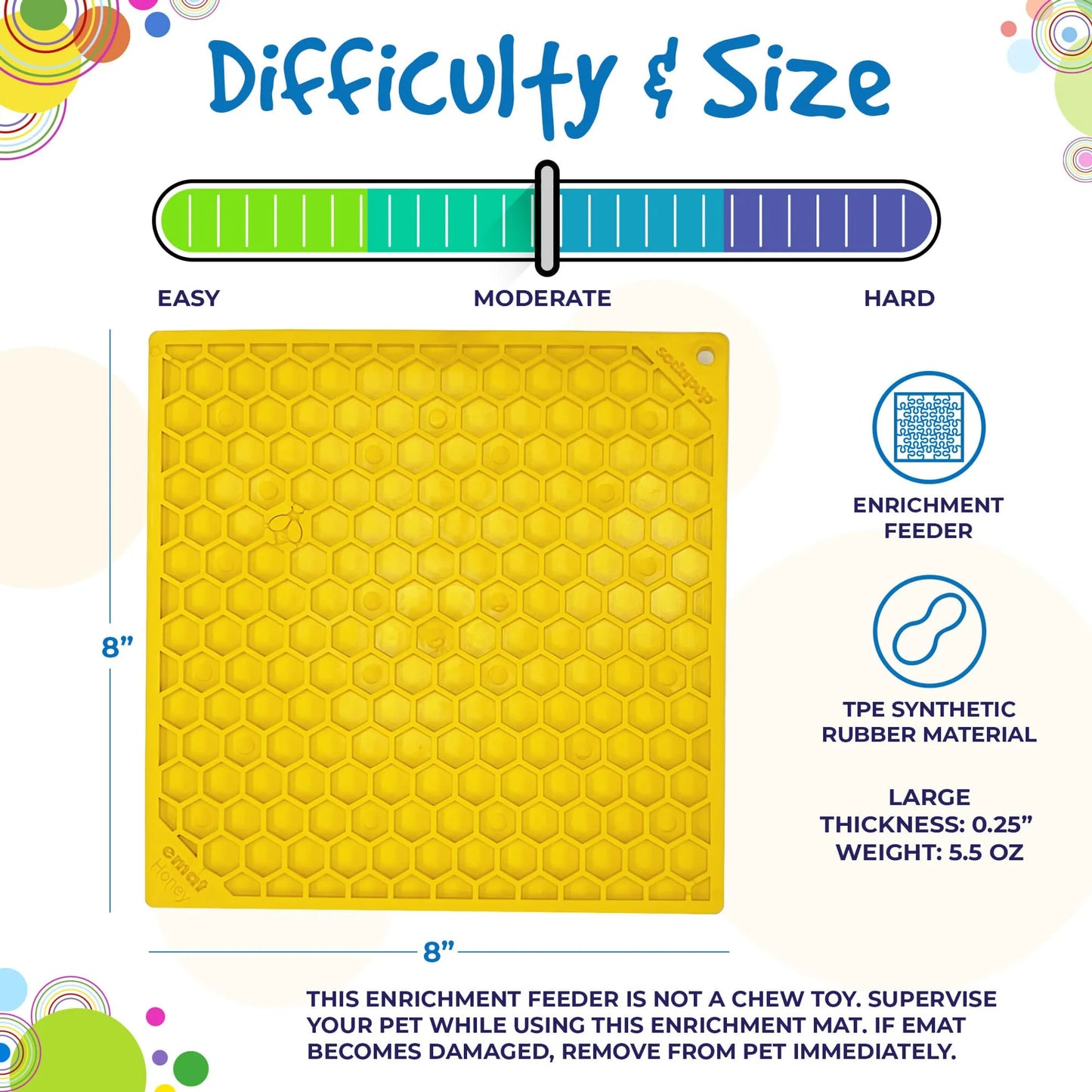 Honeycomb Design Emat Enrichment Lick Mat - Your Pet Connection