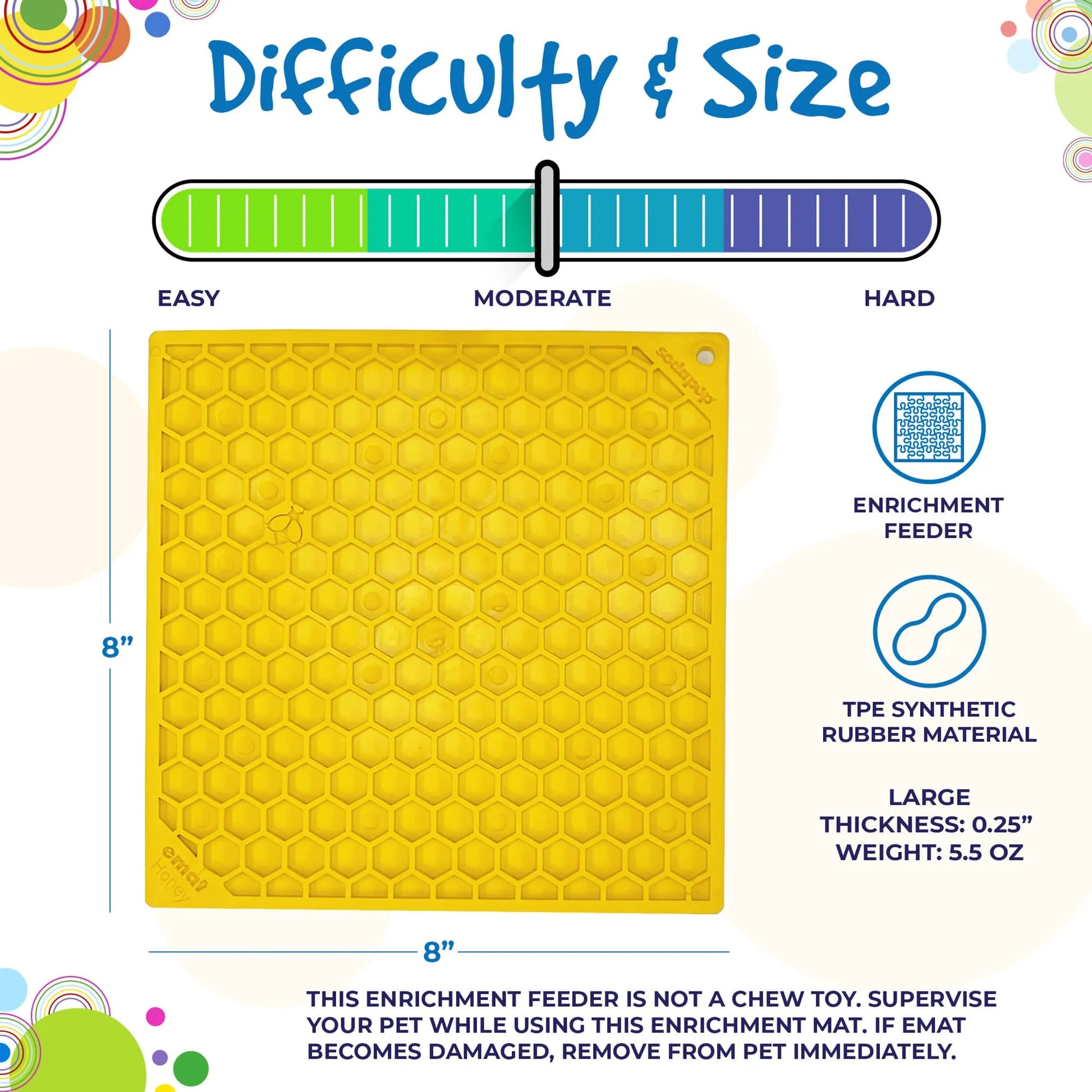 Honeycomb Design Emat Enrichment Lick Mat - Your Pet Connection