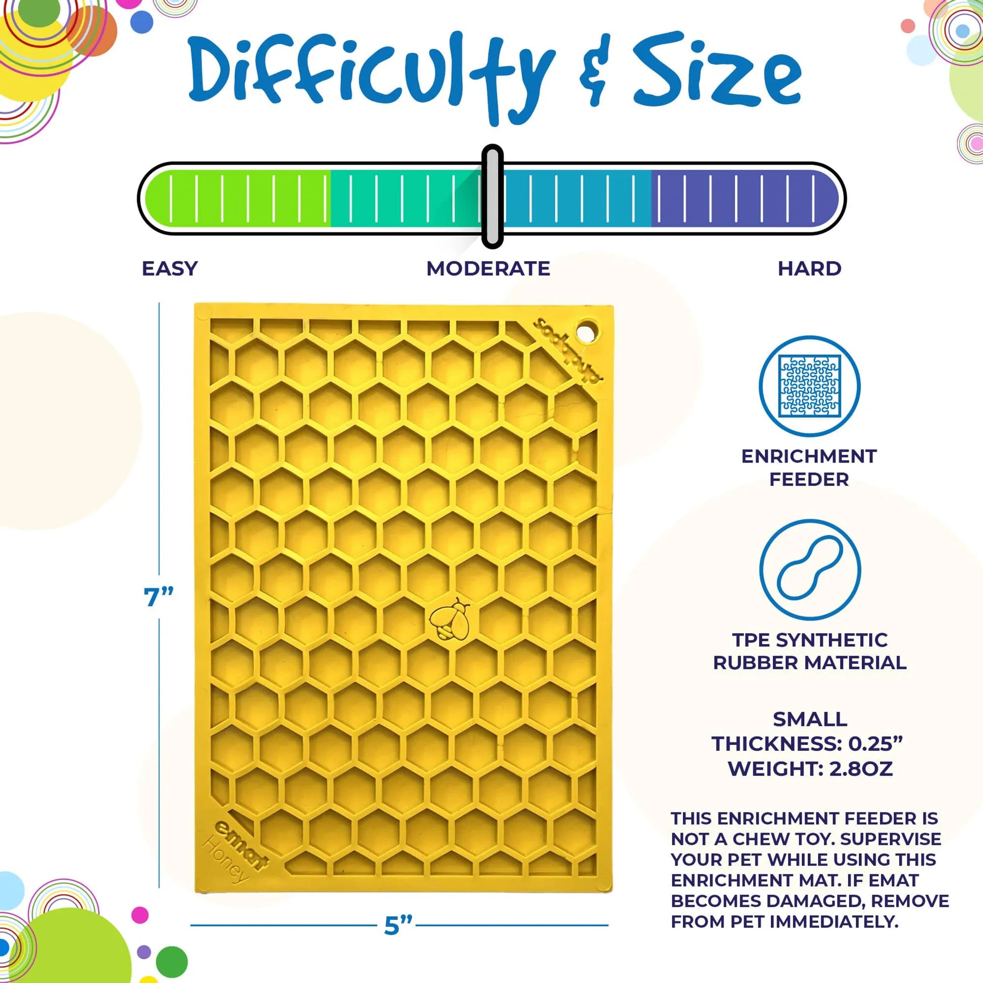 Honeycomb Design Emat Enrichment Lick Mat - Your Pet Connection