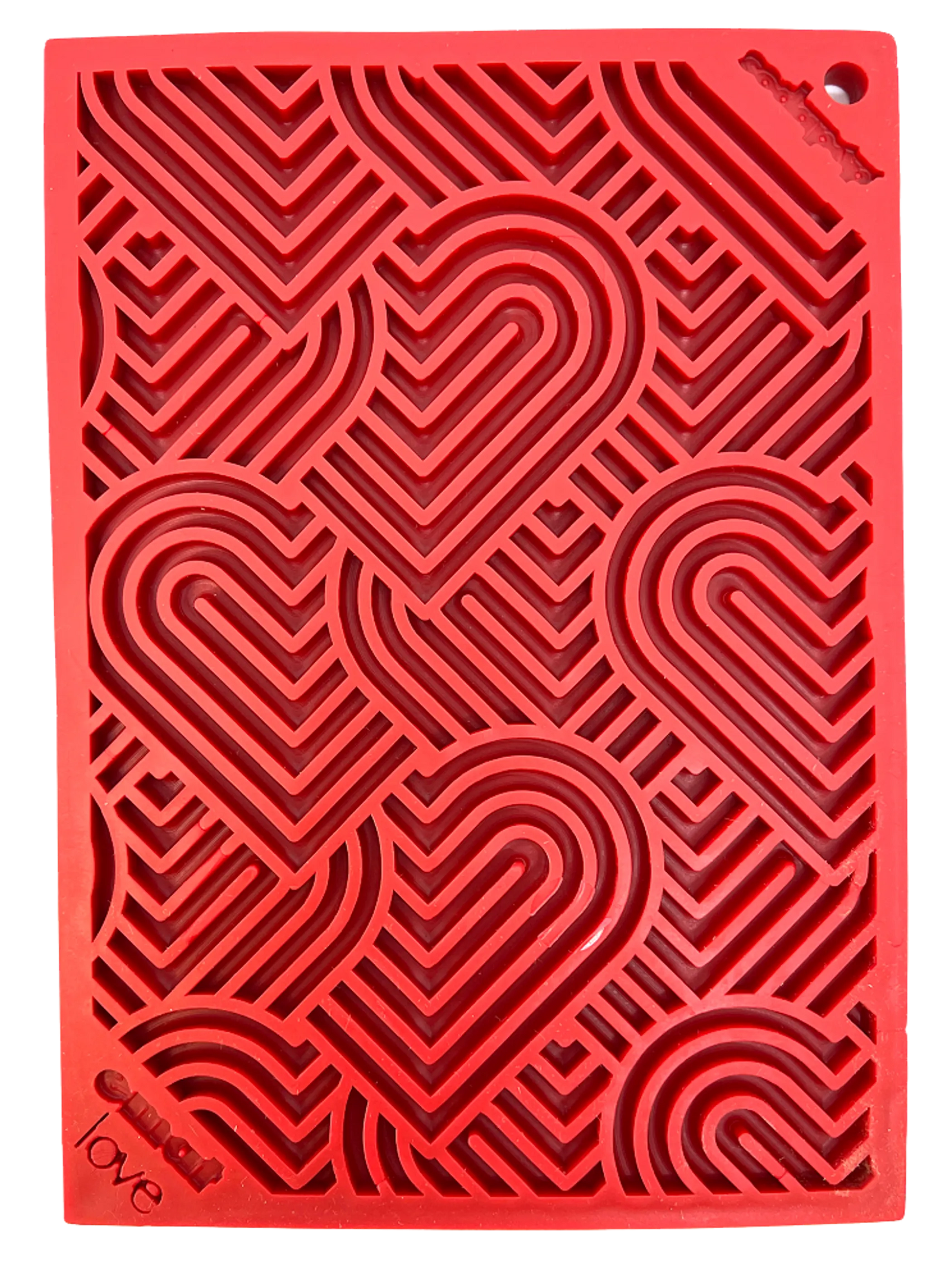 Heart Design "Love" eMat Enrichment Lick Mat - Your Pet Connection