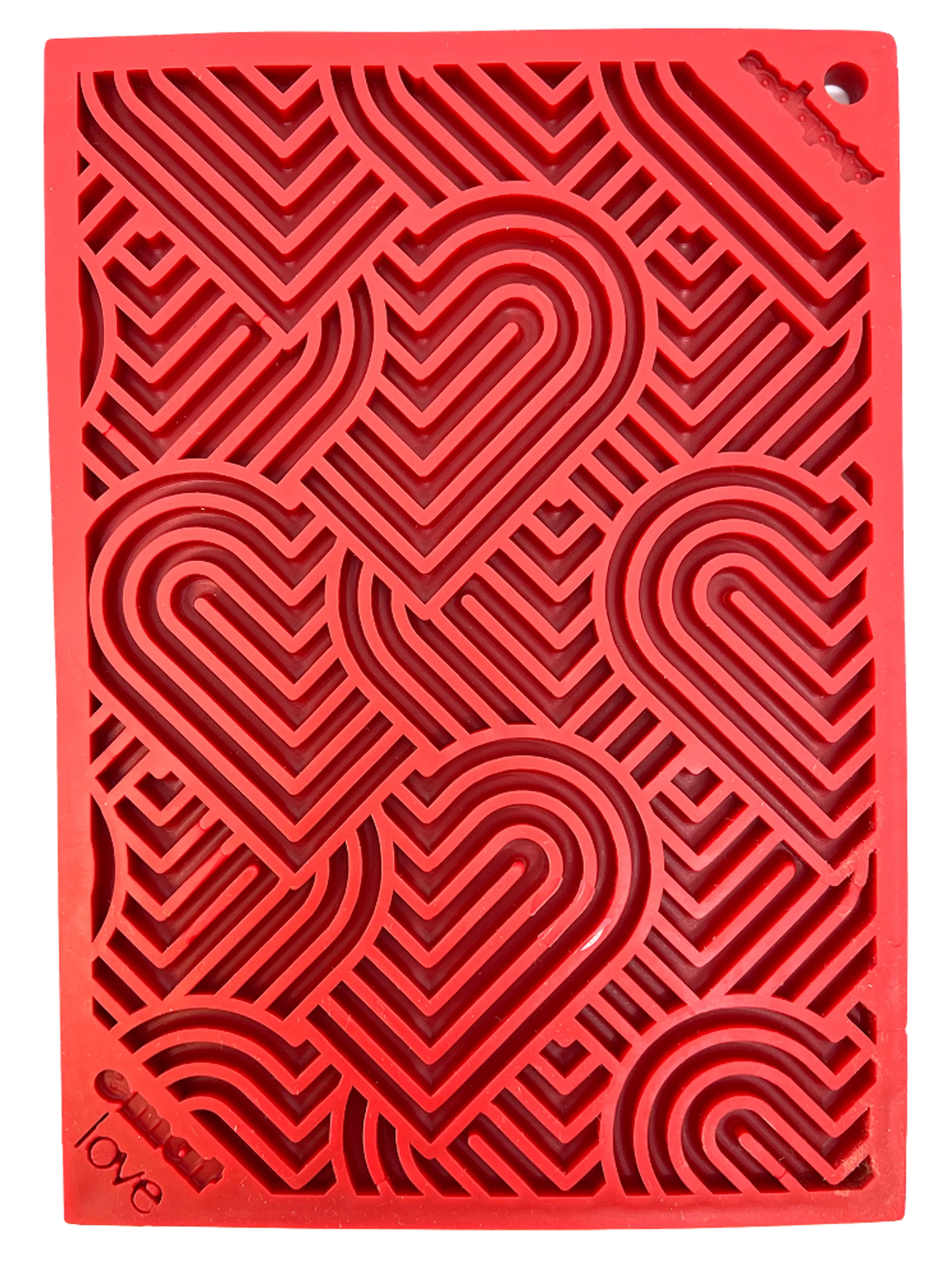 Heart Design "Love" eMat Enrichment Lick Mat - Your Pet Connection