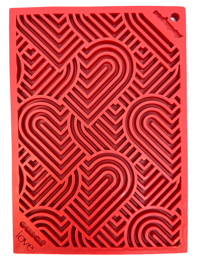 Heart Design "Love" eMat Enrichment Lick Mat - Your Pet Connection