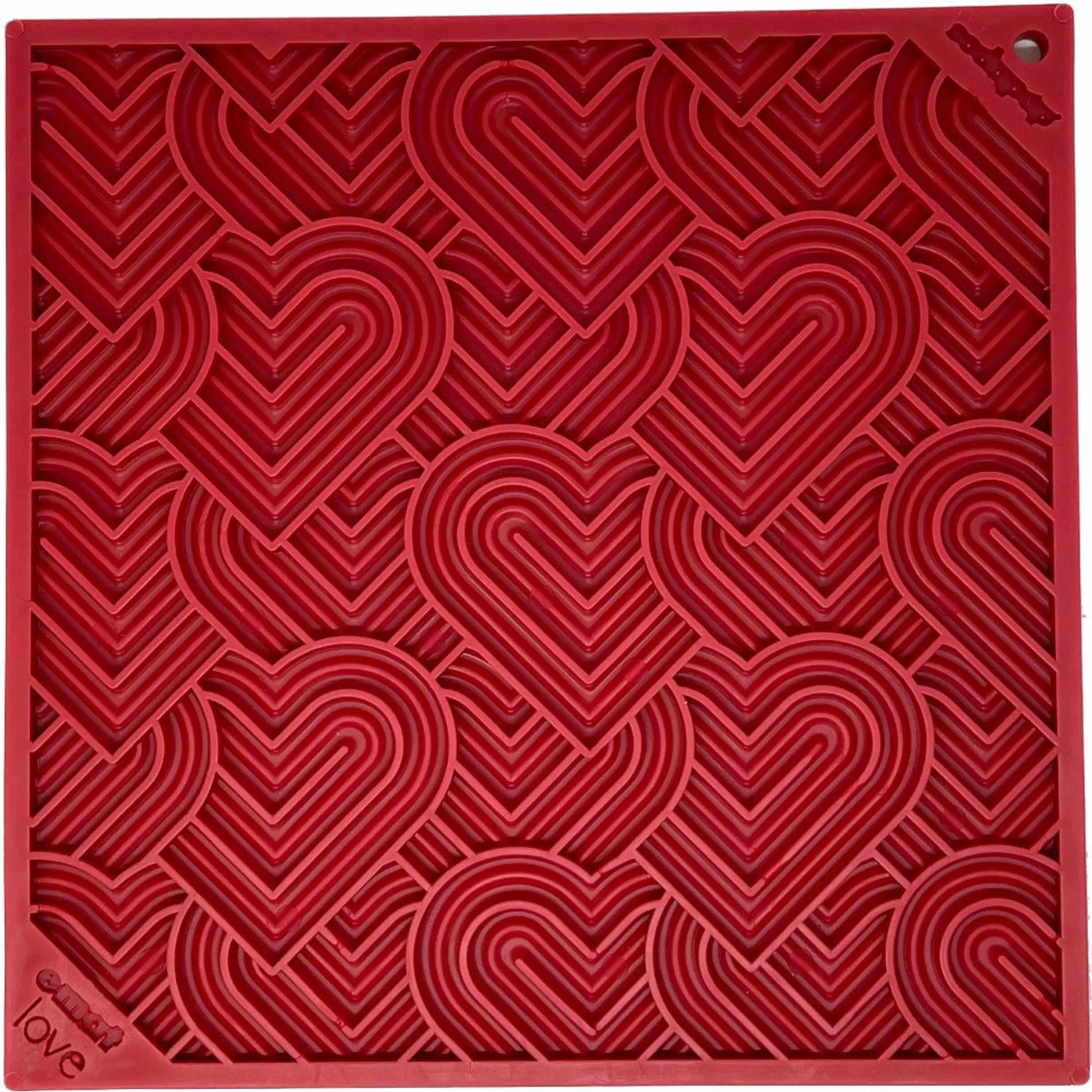 Heart Design "Love" eMat Enrichment Lick Mat - Your Pet Connection