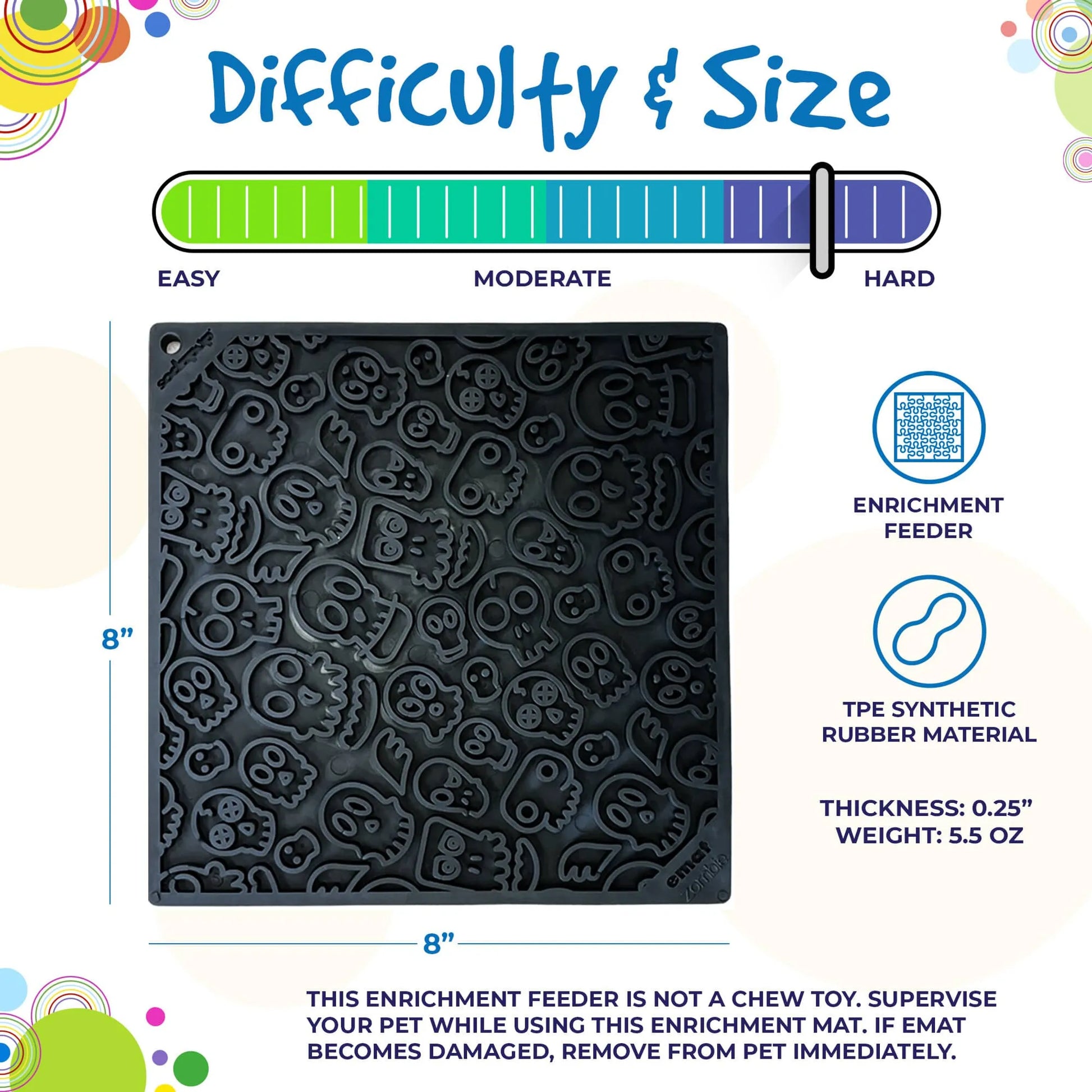Zombie Design Emat Enrichment Lick Mat - Your Pet Connection