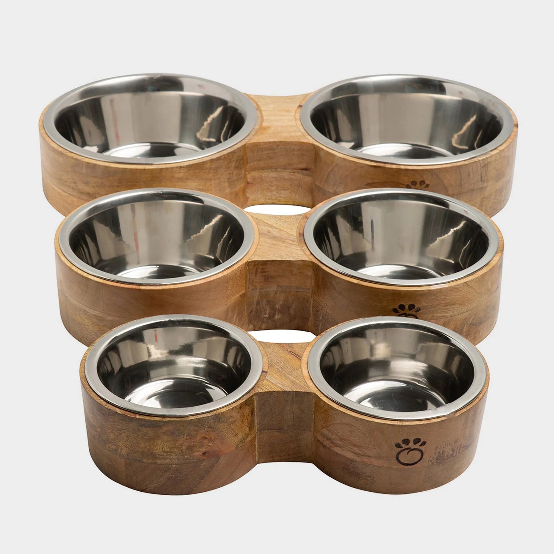 GF Pet Wood & Metal Feeder Double Diner - Your Pet Connection