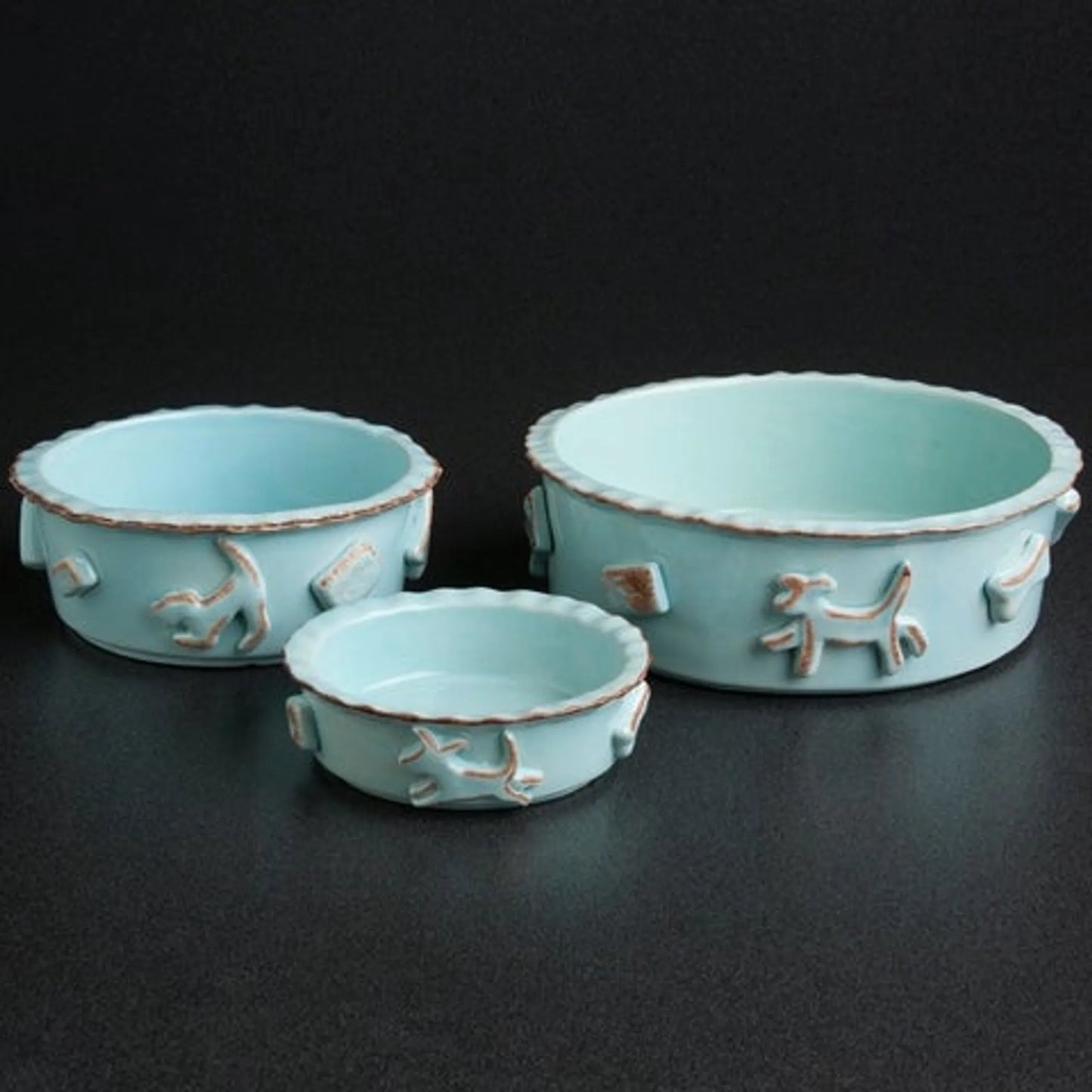 Carmel Ceramica Dog Food/Water Bowl - Your Pet Connection