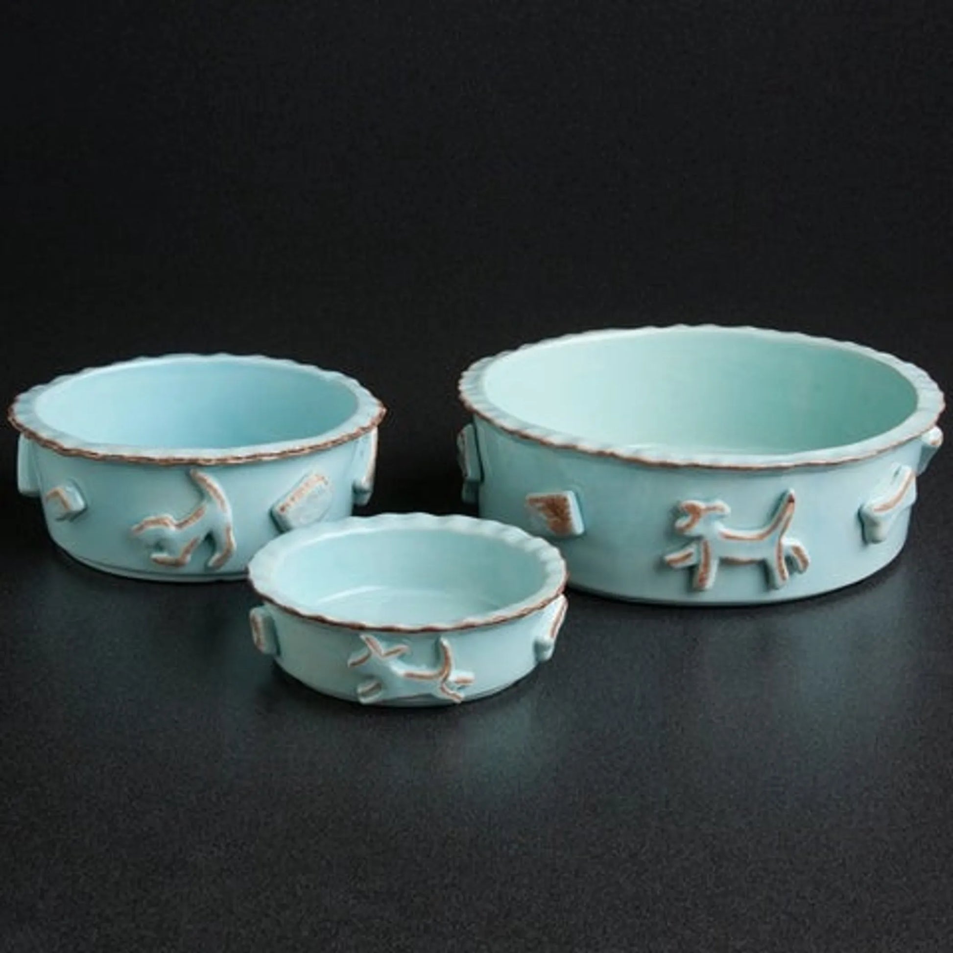 Carmel Ceramica Dog Food/Water Bowl - Your Pet Connection