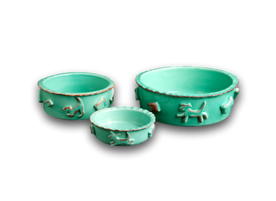 Carmel Ceramica Dog Food/Water Bowl - Your Pet Connection