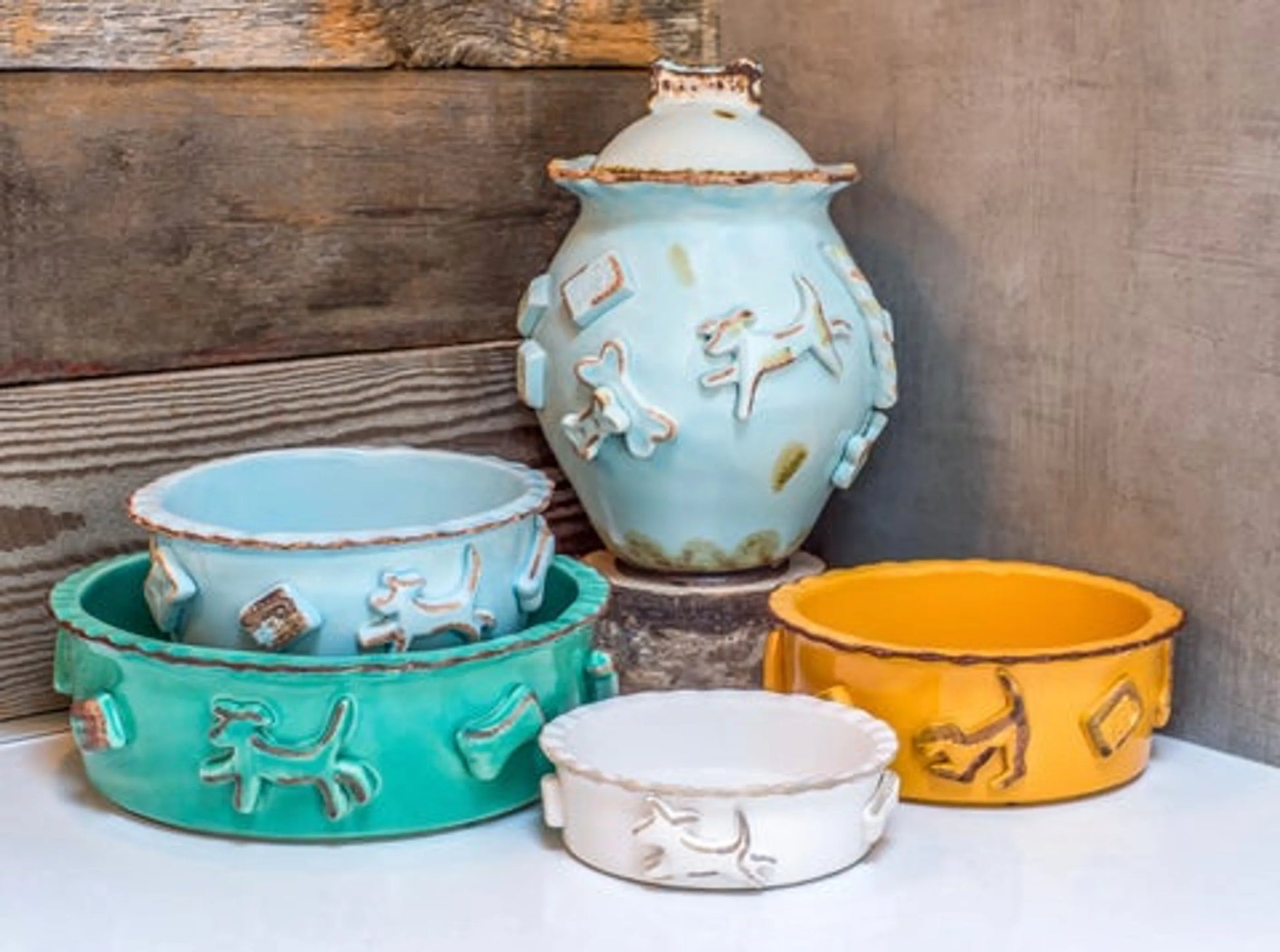 Carmel Ceramica Dog Food/Water Bowl - Your Pet Connection