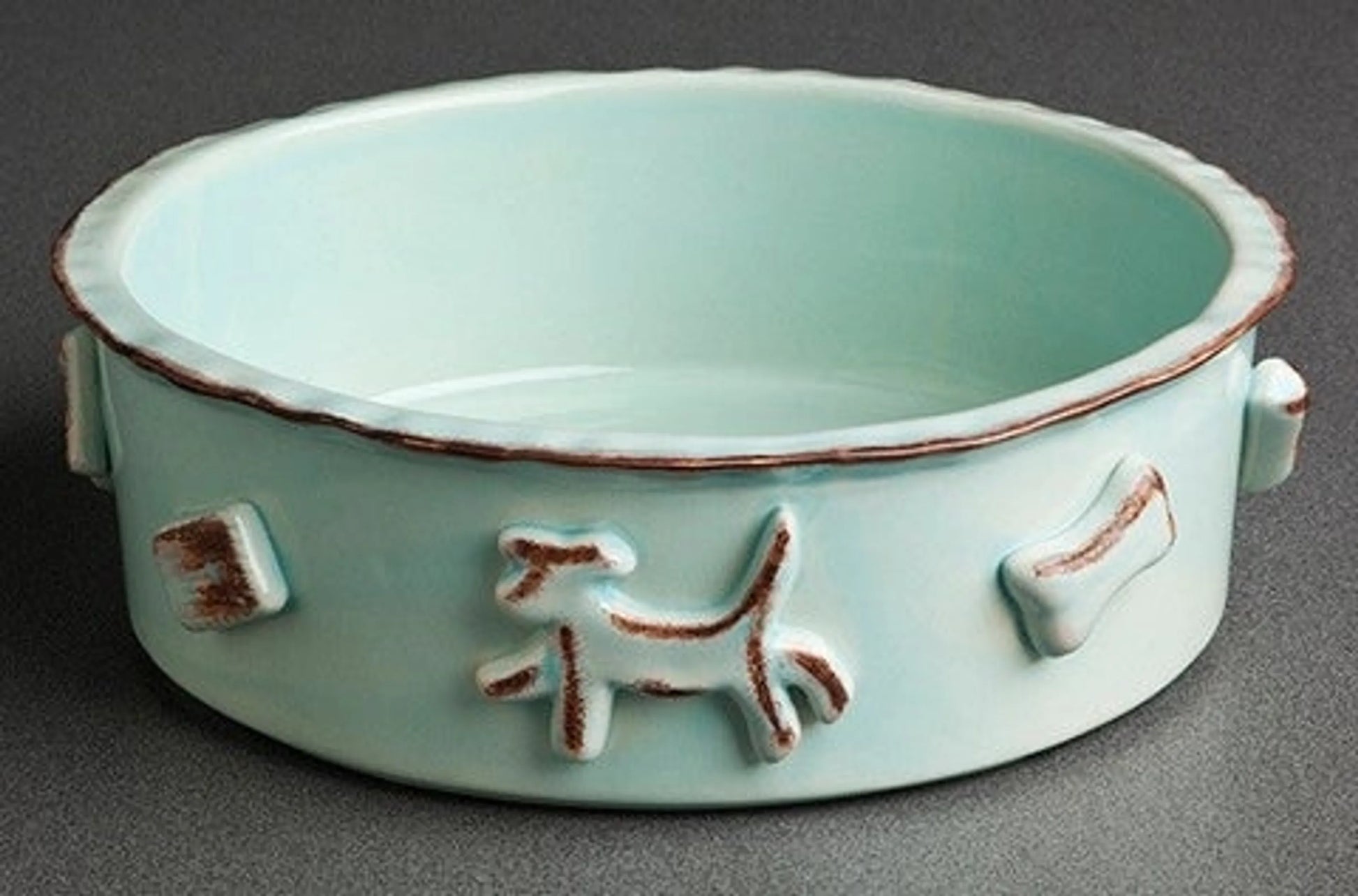 Carmel Ceramica Dog Food/Water Bowl - Your Pet Connection
