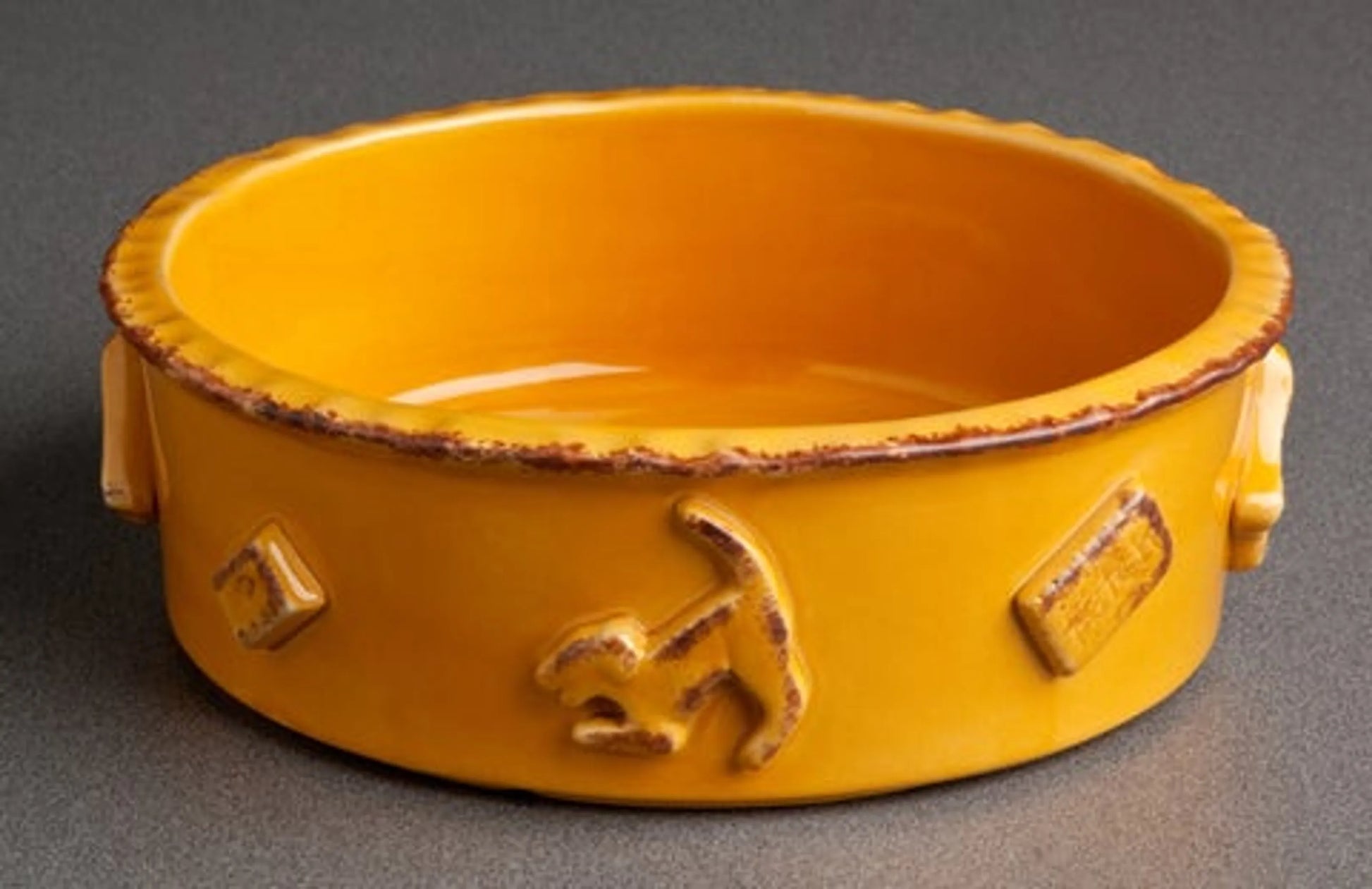 Carmel Ceramica Dog Food/Water Bowl - Your Pet Connection