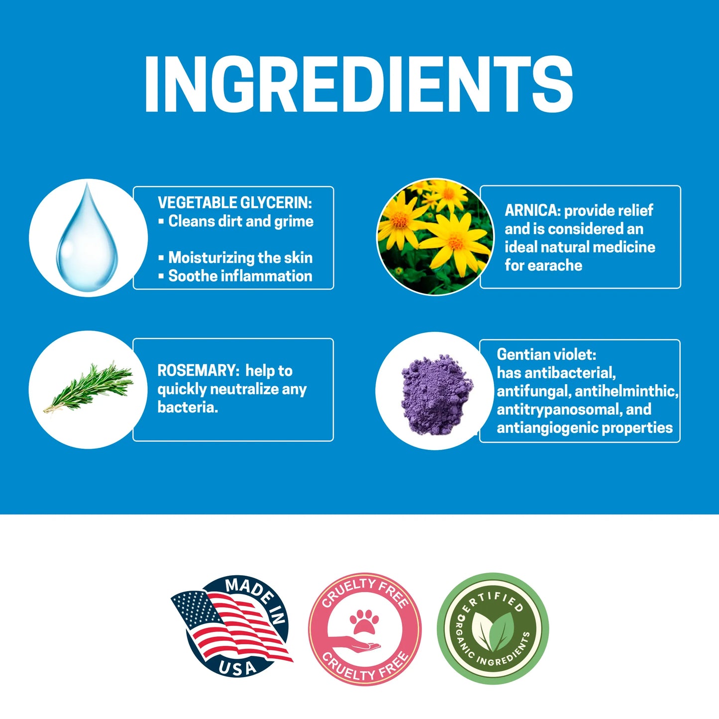 All-Natural Dog Ear Cleaner 8 oz - Your Pet Connection