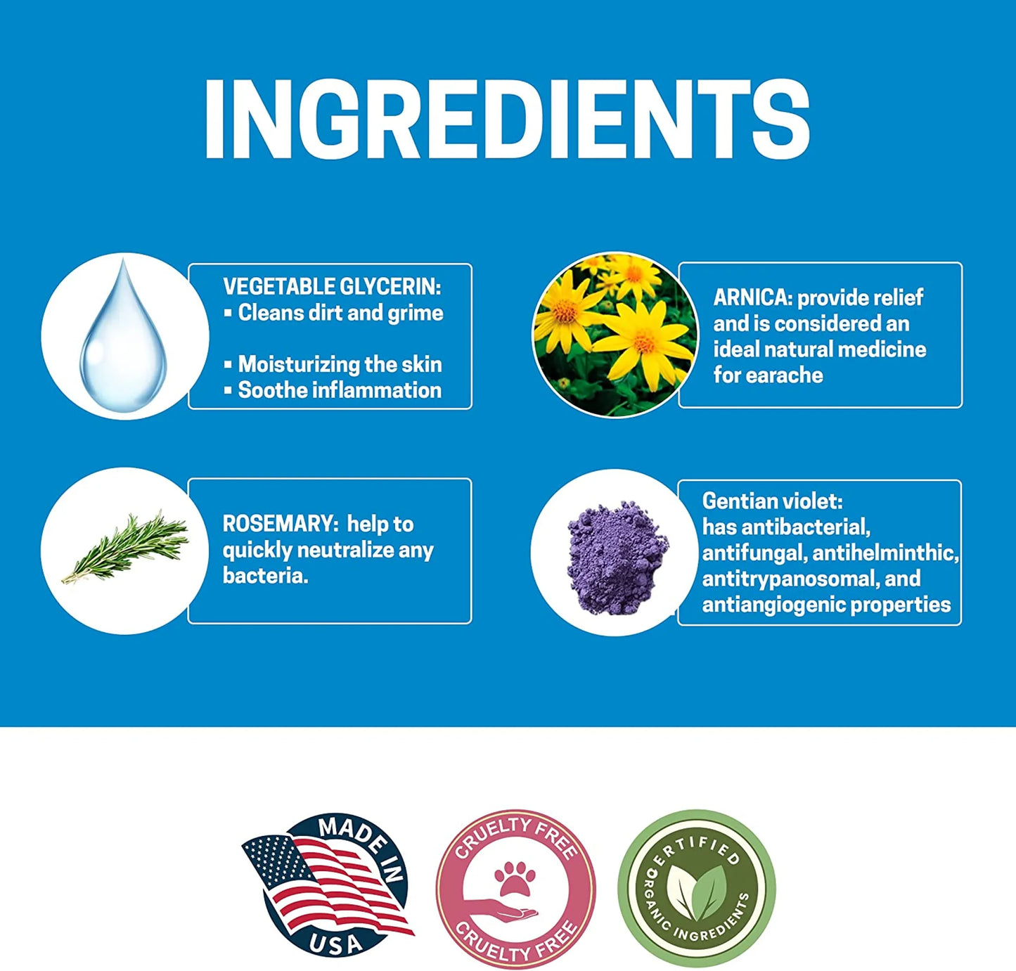 All-Natural Dog Ear Cleaner 8 oz - Your Pet Connection