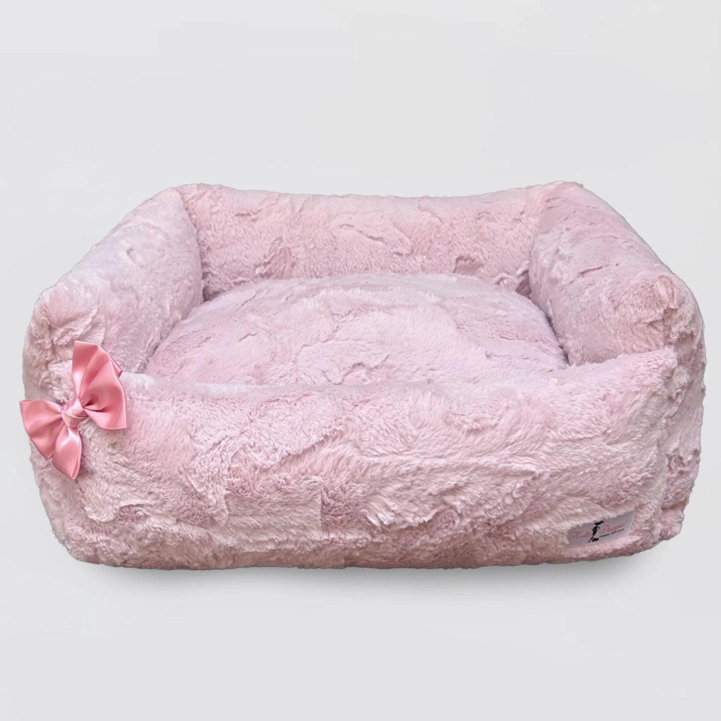 Hello Doggie Luxury Dog Bed with Satin Bow