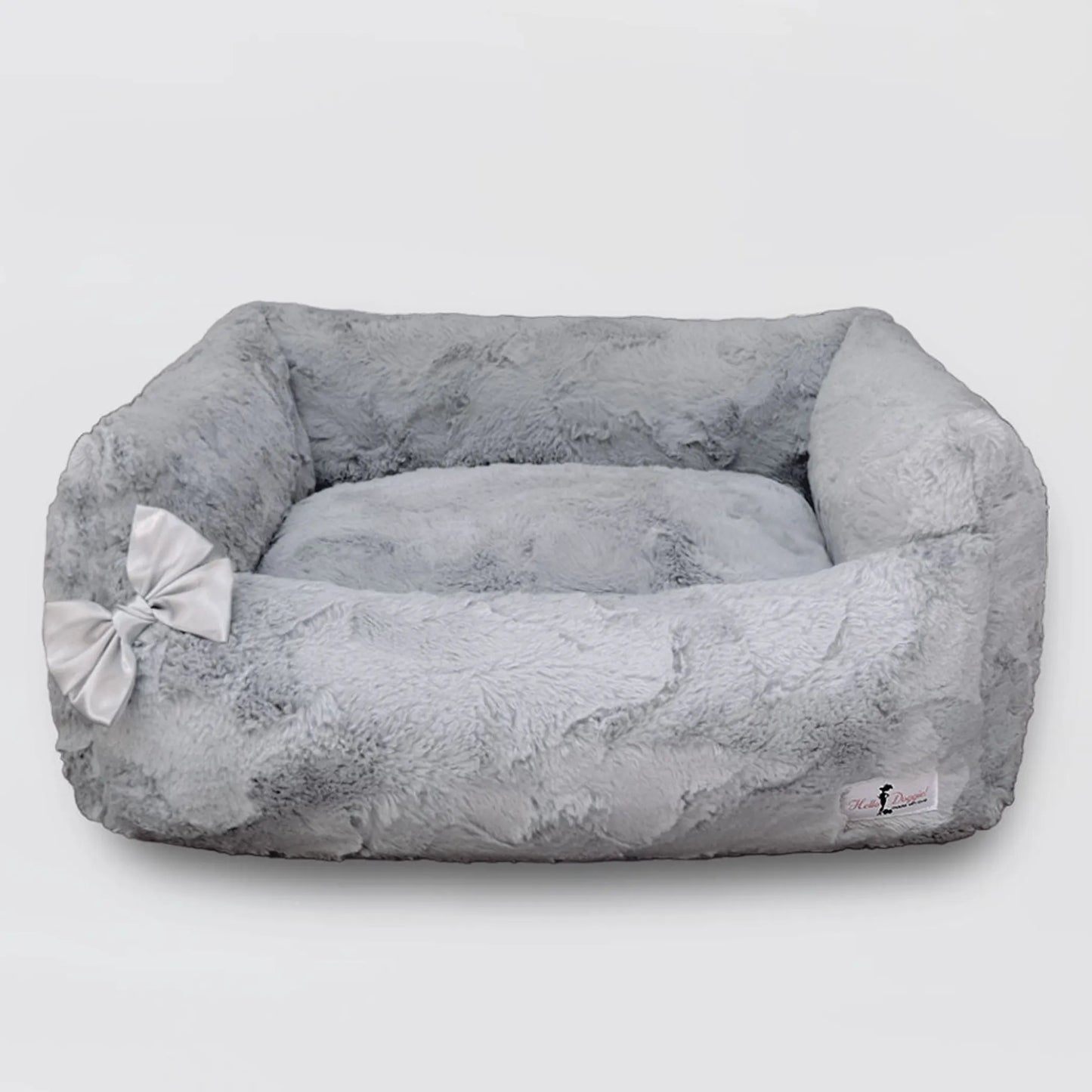 Hello Doggie Luxury Dog Bed with Satin Bow