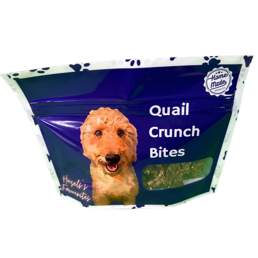 Quail Crunch Bites: Gourmet Dehydrated Dog Treats with Quail Meat & Shells | Premium Healthy Dog Treats for Training | Organic Ingredients for a Happy Palate - Your Pet Connection