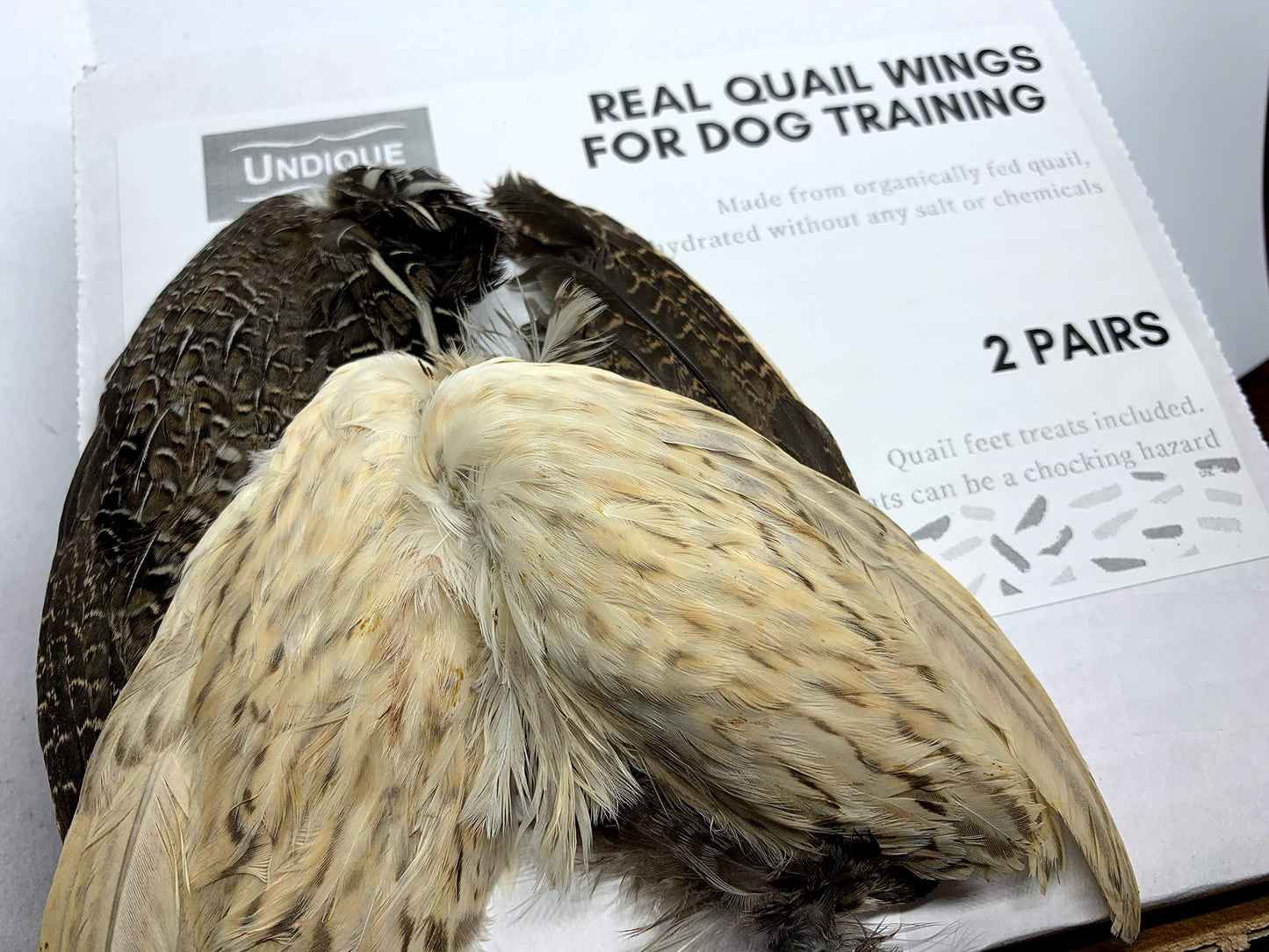 Real Quail Wings for Dog Training 2 Pair - Your Pet Connection