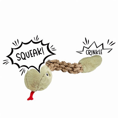 Tough Hemp Rattlesnake Pet Toy - Your Pet Connection