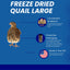 Bird Dog Training Quail - Premium Freeze-Dried Whole Quail for Dogs 5ct, Large (Chick) - Natural Prey Feeding Quality Protein Pet Treats - Your Pet Connection