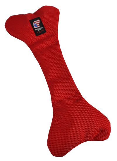 Bad To Da Bone Dog Toy - Medium - Red - Your Pet Connection