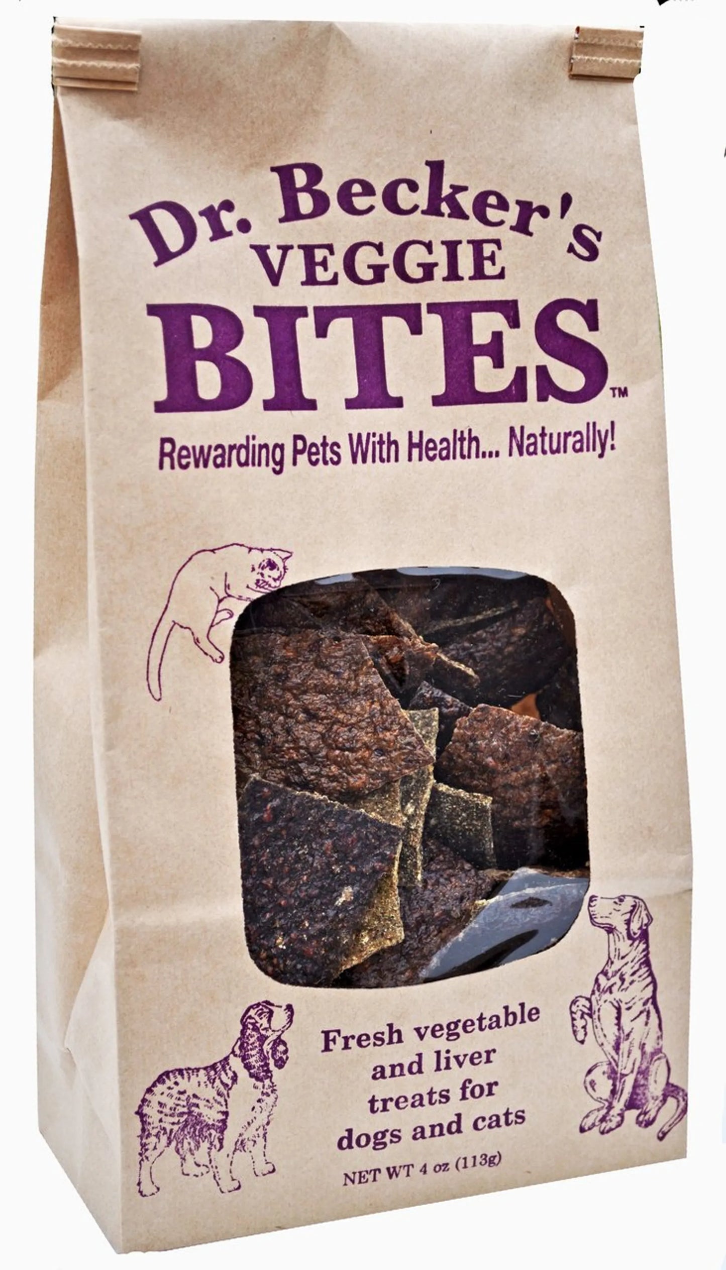 Dr. Becker's Bites Veggie Healthy Pet Treats 7 oz