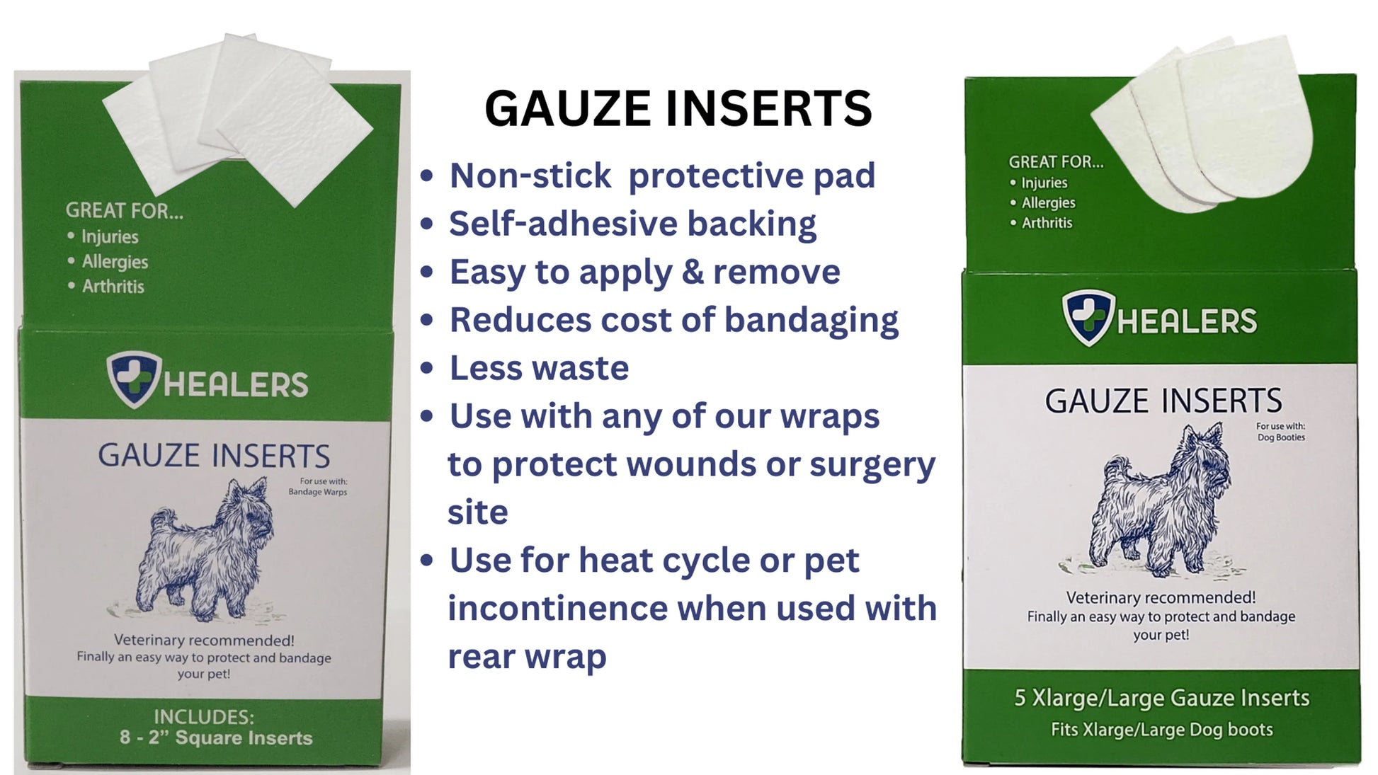 Healers Gauze Replacement Pads - Your Pet Connection