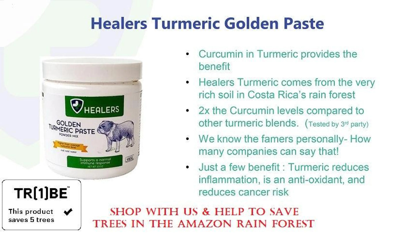 Healers Golden Turmeric Paste for Dogs - Your Pet Connection
