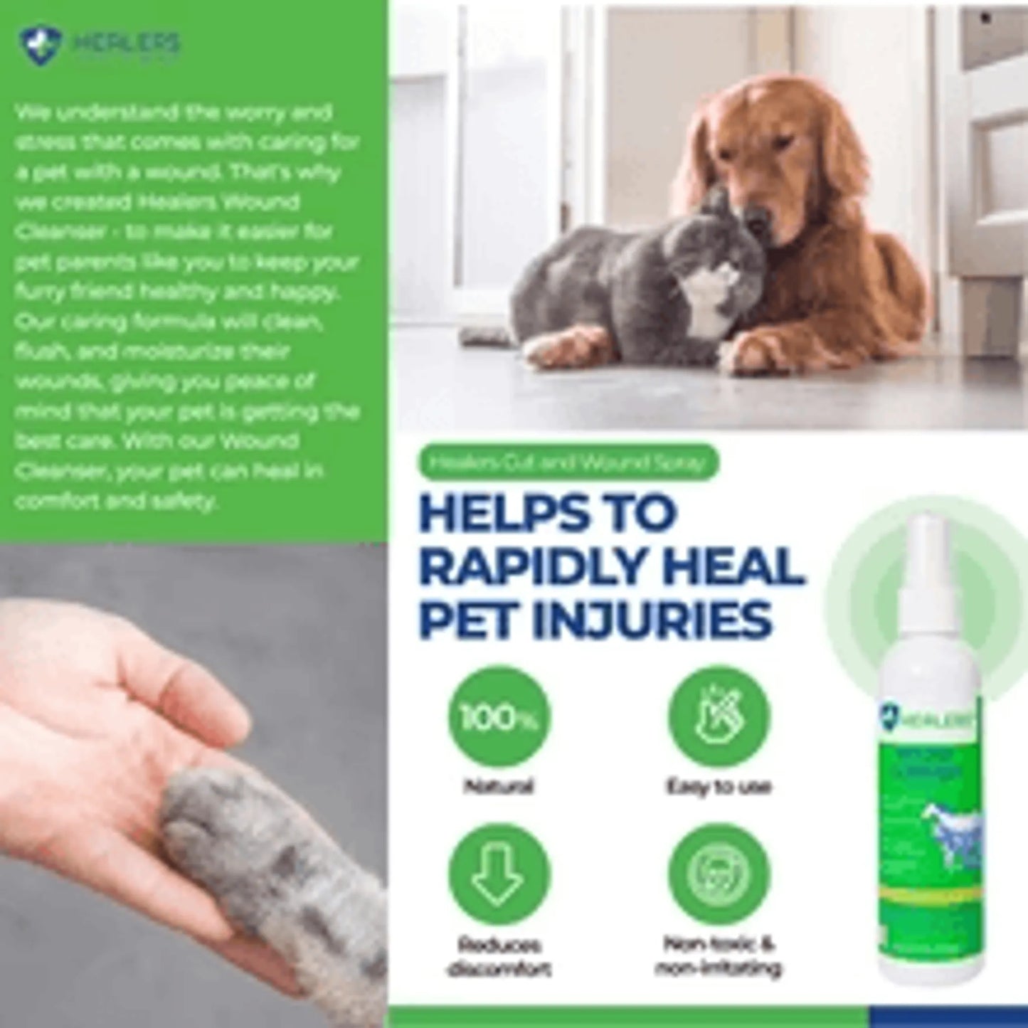 Natural Wound Cleanser and Skin Rejuvenation Combo - Your Pet Connection
