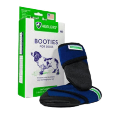 Healers Petcare medical dog booties with velcro and traction pads