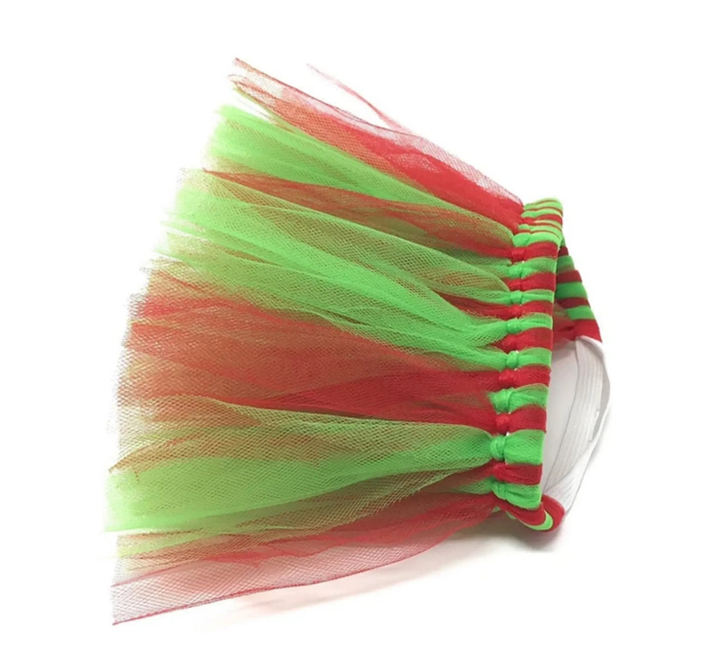 Red and Green Christmas Dog Tutu Skirt (XS) - Your Pet Connection