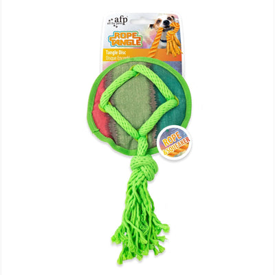 Dog Fetch Toy - Rope Tangle Tangle Disc