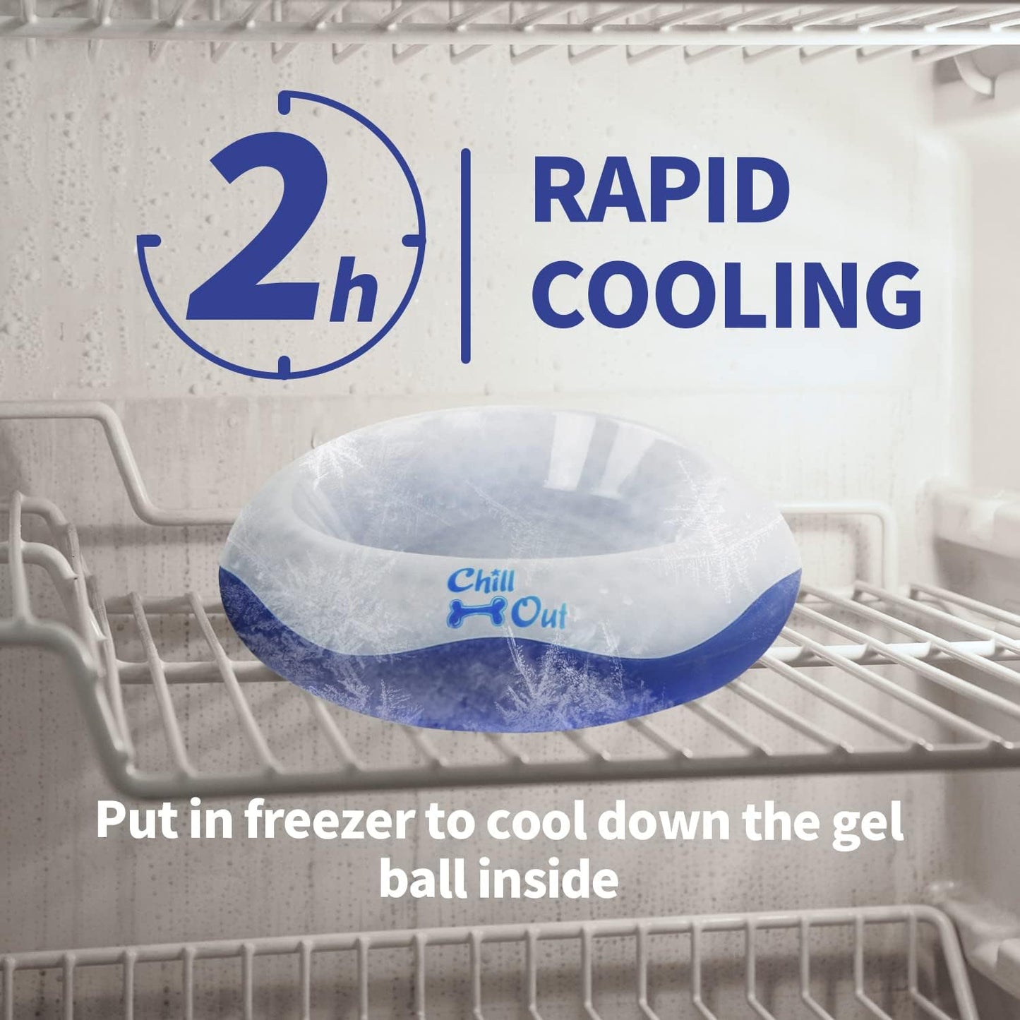 Chill Out - Dog Cooler Bowl - Pet Cooler Bowl Keeps Water Cool and Fresh for Hours