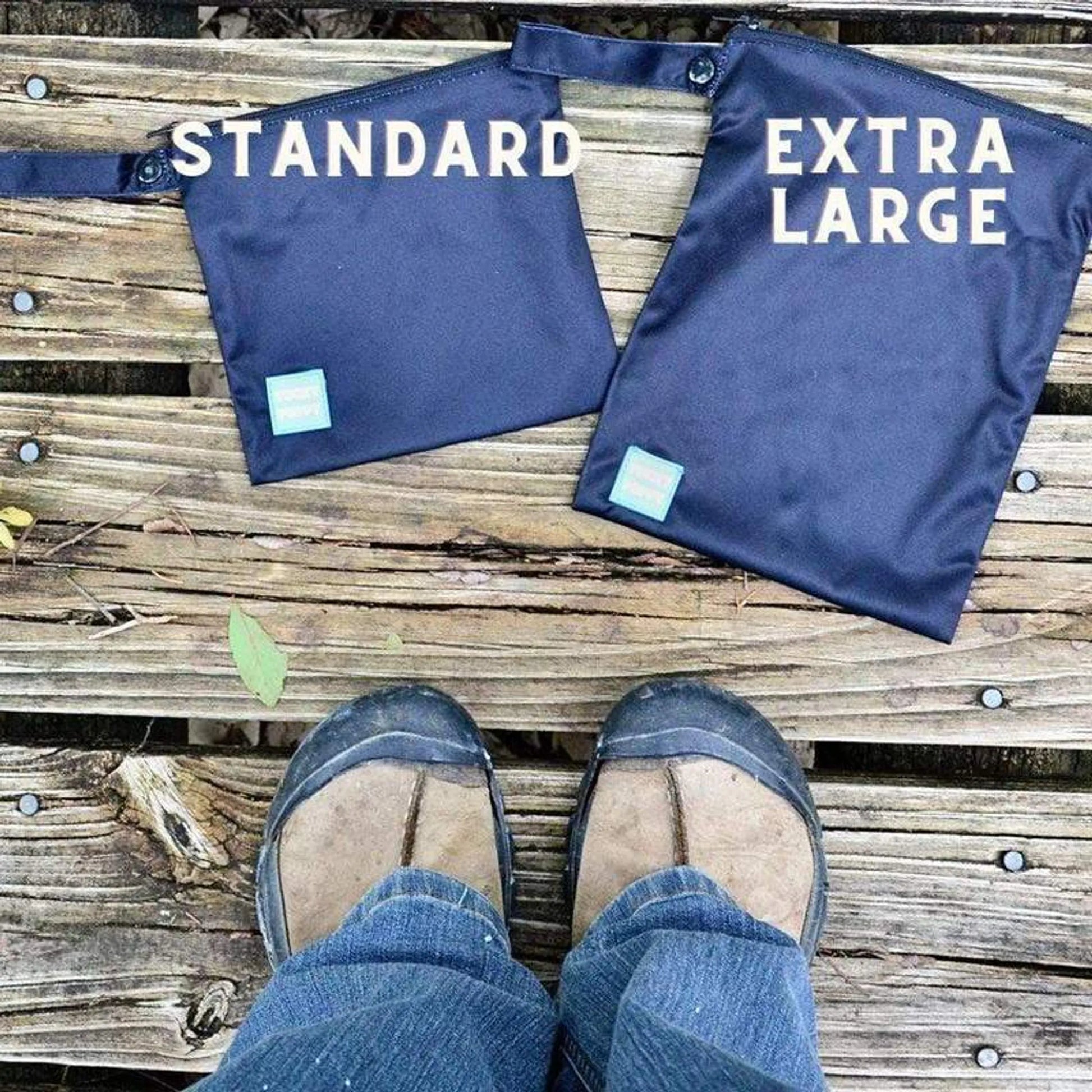 Black Yucky Puppy Dog Poop Bag Holders- Extra Large Size - Your Pet Connection