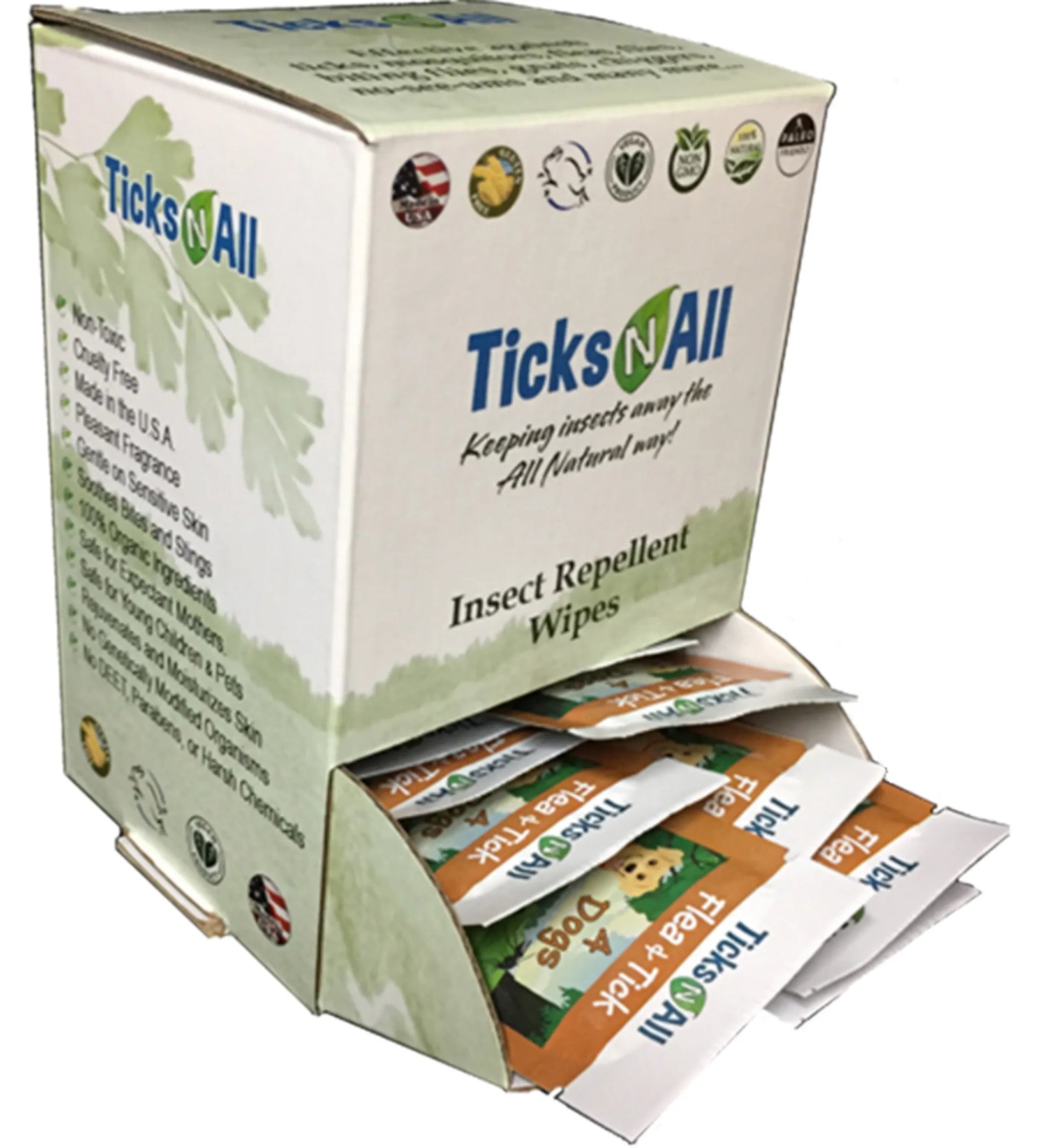 All Natural Flea and Tick Wipes 4-Dogs (10 count.) - Your Pet Connection