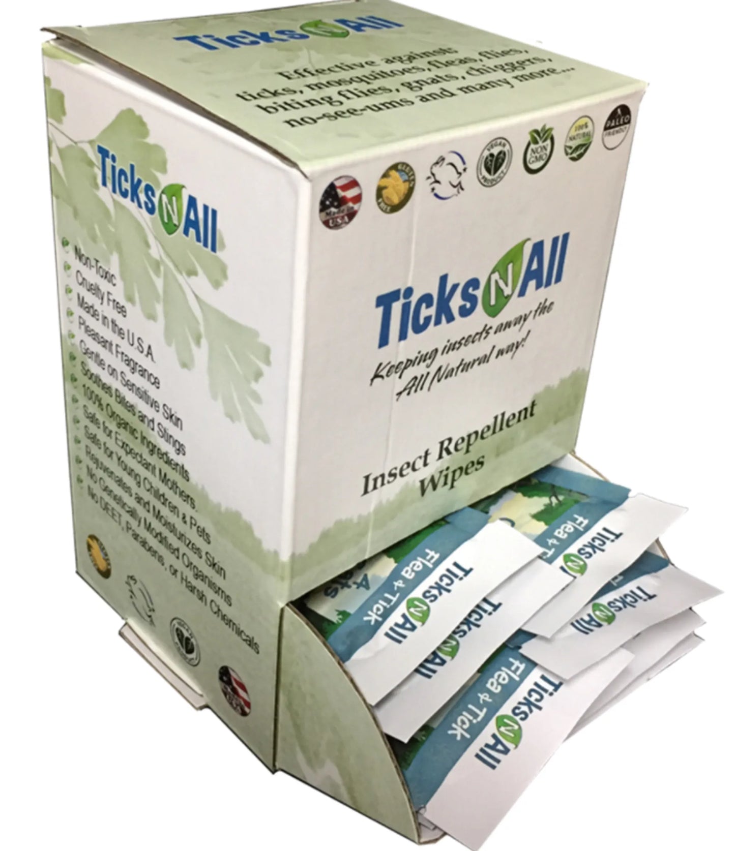 All Natural Flea and Tick Wipes 4 Cats (10 count.) - Your Pet Connection