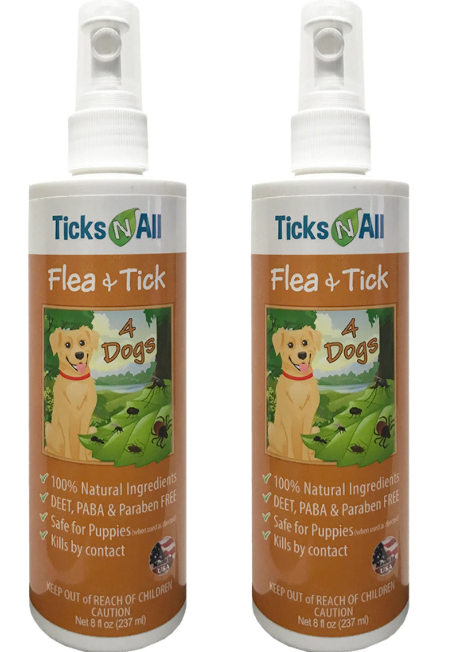 All Natural Flea & Tick 4 Dogs 8oz - Your Pet Connection