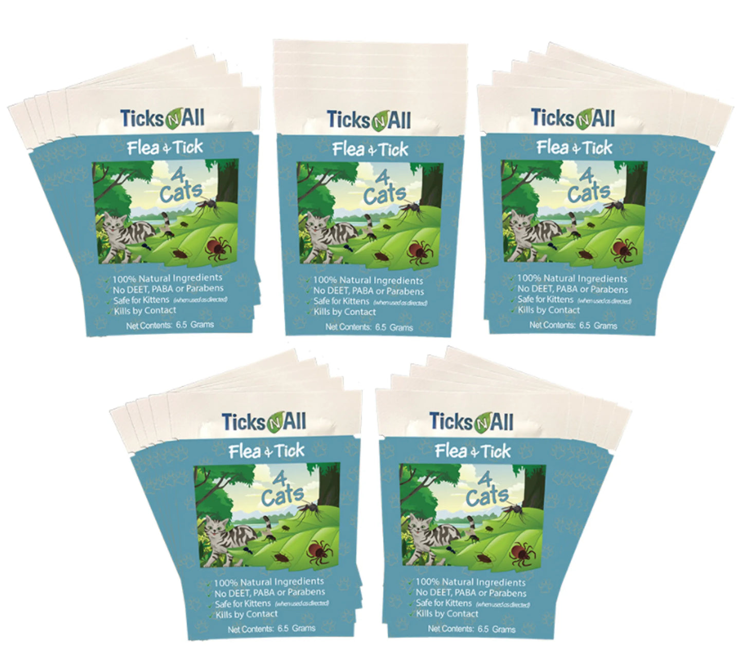 All Natural Flea and Tick Wipes 4 Cats (10 count.) - Your Pet Connection