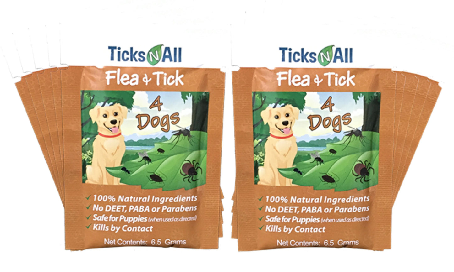 All Natural Flea and Tick Wipes 4-Dogs (10 count.) - Your Pet Connection