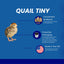 Quail Whole Chick Treats, 10 Count - Tiny, dehydrated Small Premium cat and Dog Treat - Your Pet Connection