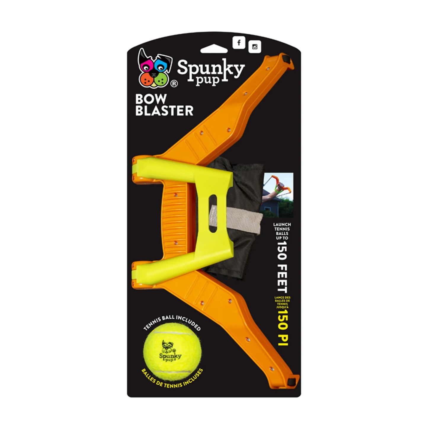 Spunky Pup Bow Blaster Fetch Launcher 14 Inches