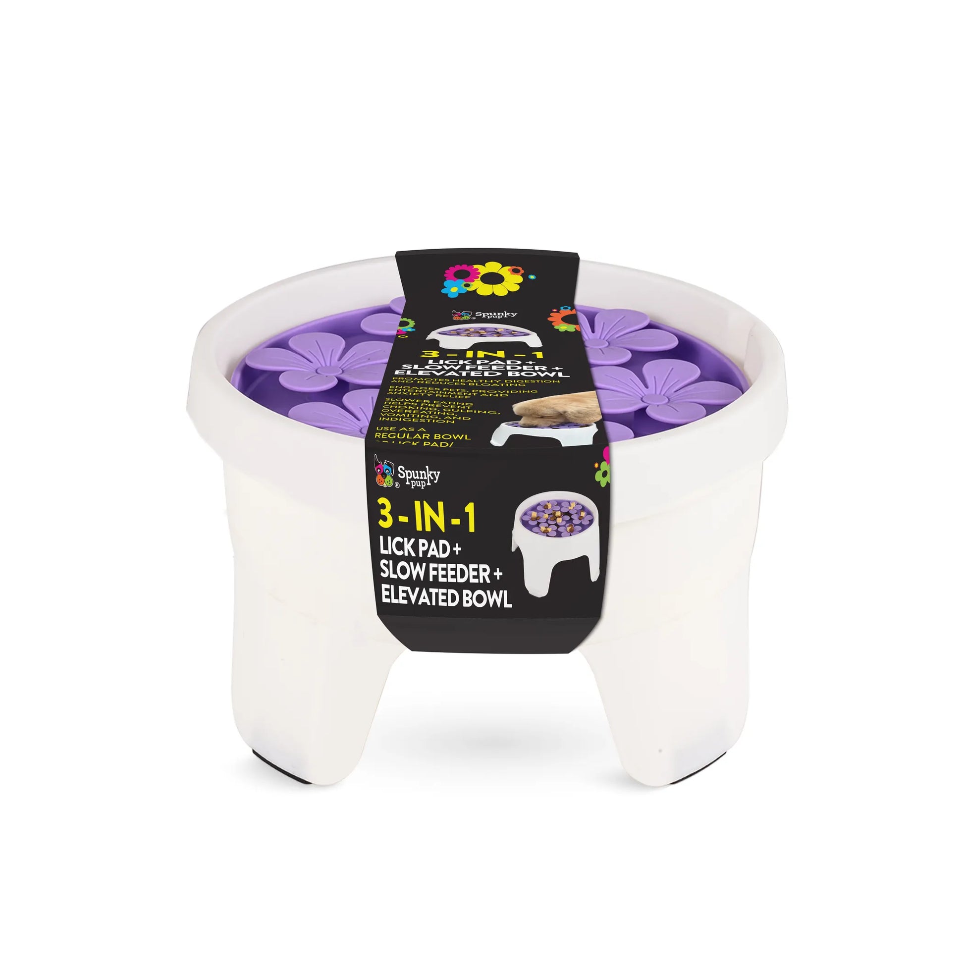 3-in-1 Lick Pad + Slow Feeder + Elevated Bowl - Your Pet Connection