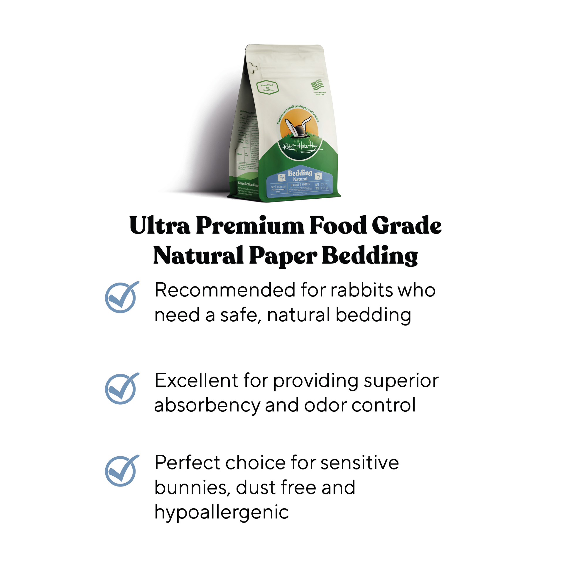 Rabbit Hole Hay Ultra Premium Food Grade Natural Bedding - Your Pet Connection