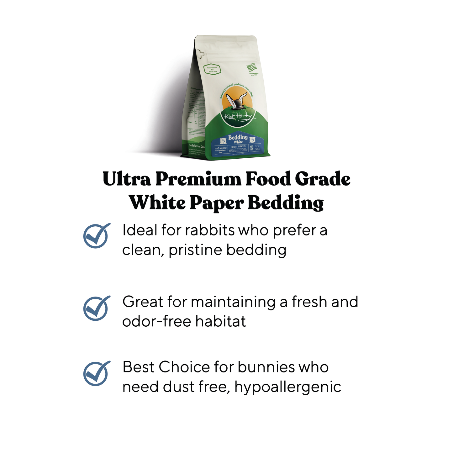 Ultra Premium Food Grade White Bedding - Your Pet Connection