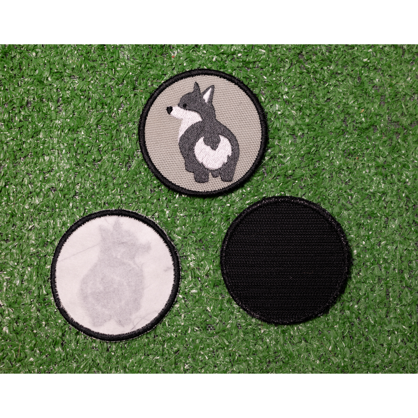 Gray Corgi Bum Patch - Your Pet Connection