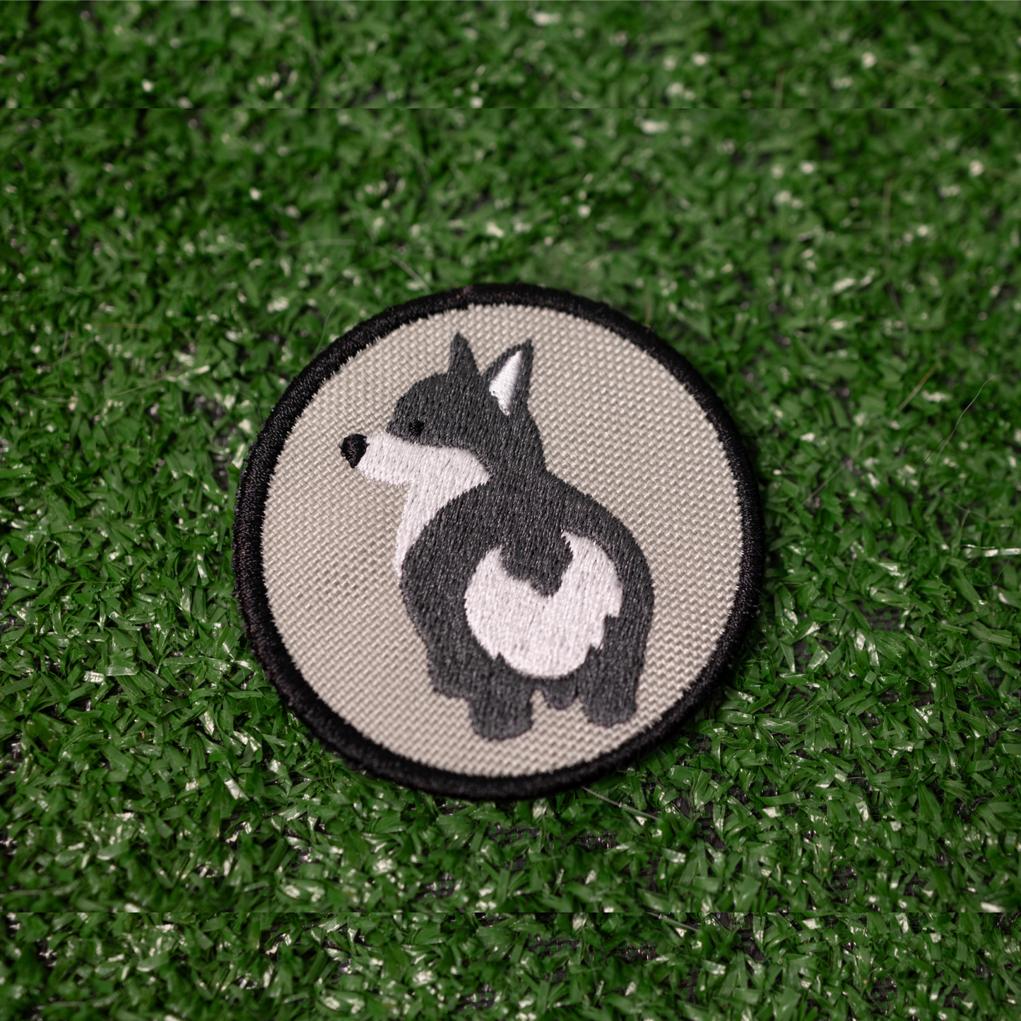 Gray Corgi Bum Patch - Your Pet Connection